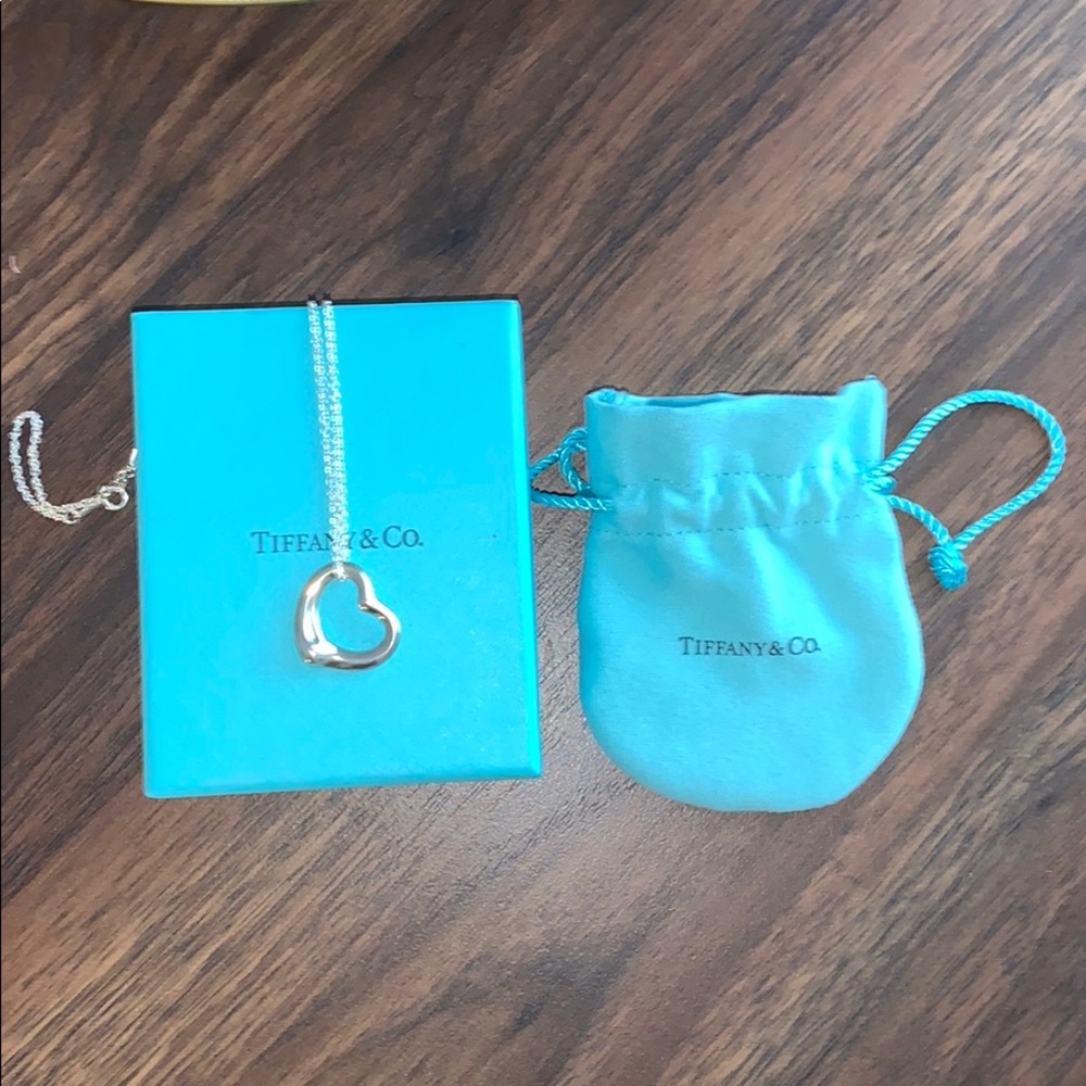 Tiffany & Co Elsa Peretti heart necklace